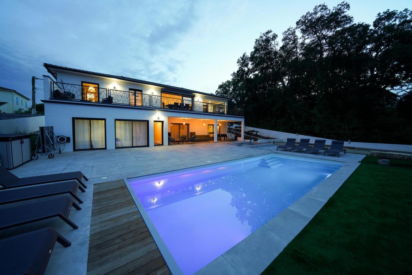 Tres Belle Villa A Ghisonaccia Avec Piscine Chauffee Exterior photo